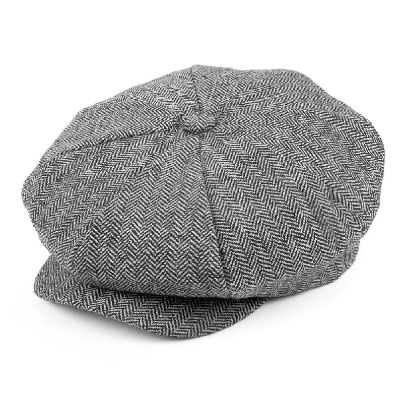 Herringbone Big Apple Cap Grey Wholesale Pack